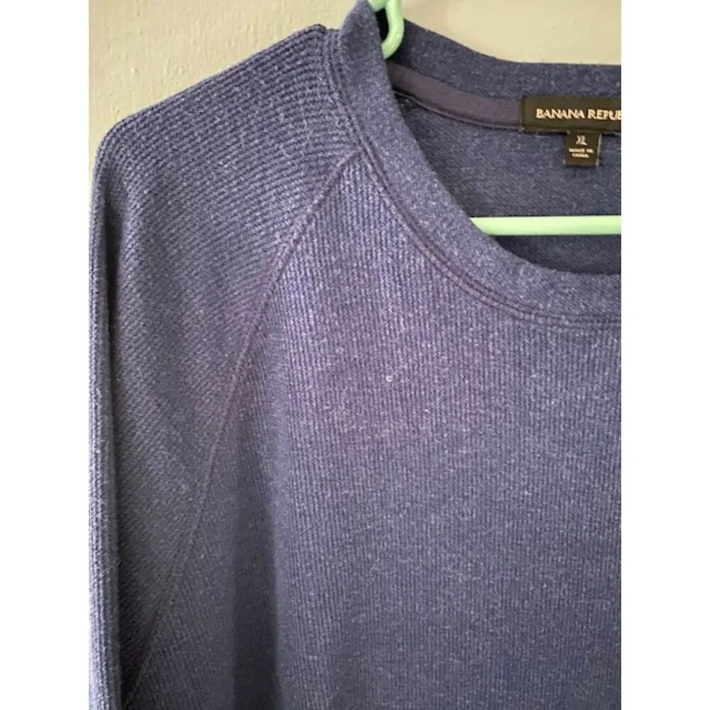 Banana Republic Blue Men's Crew Sweater Men's Size XL